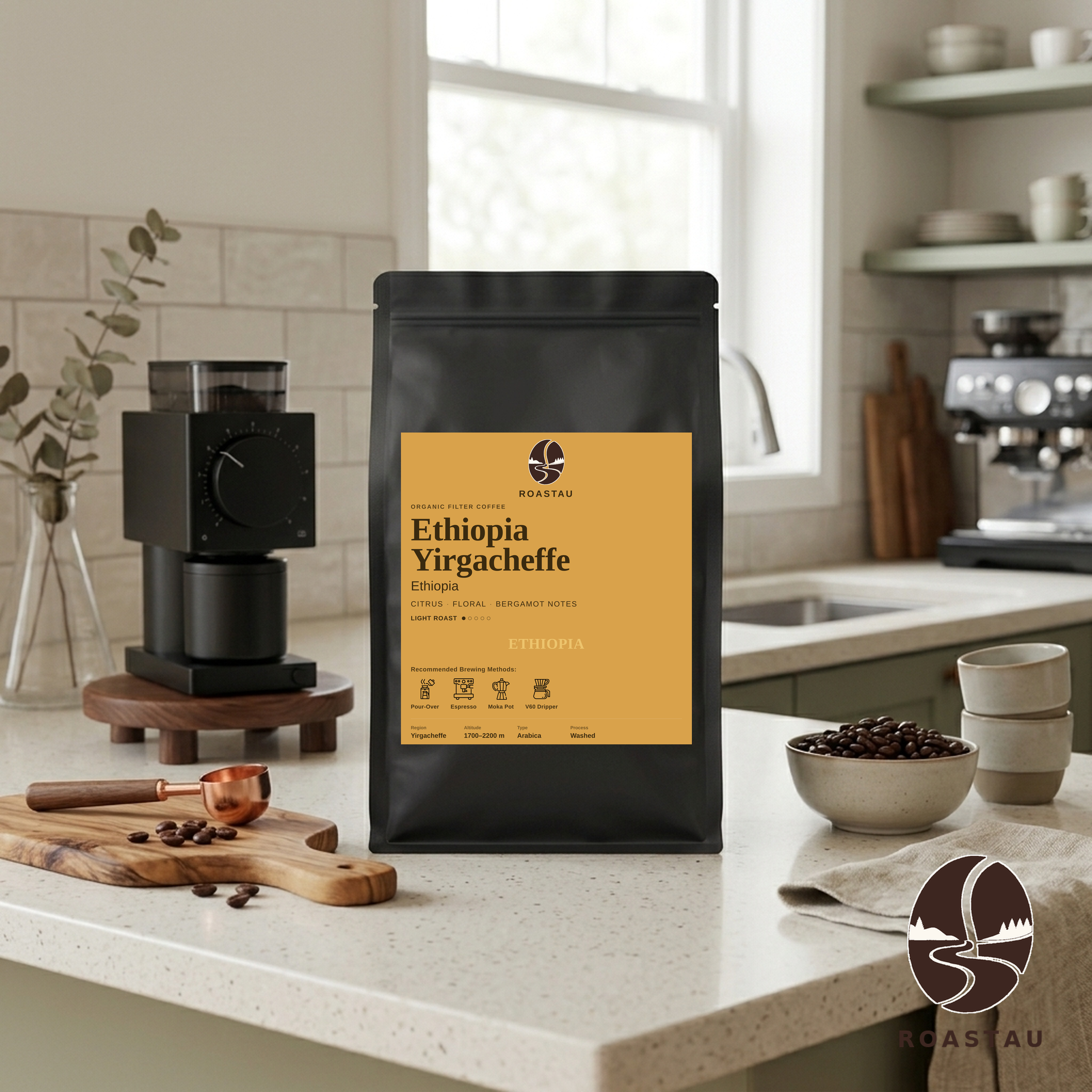 Äthiopien Yirgacheffe — Bio Arabica