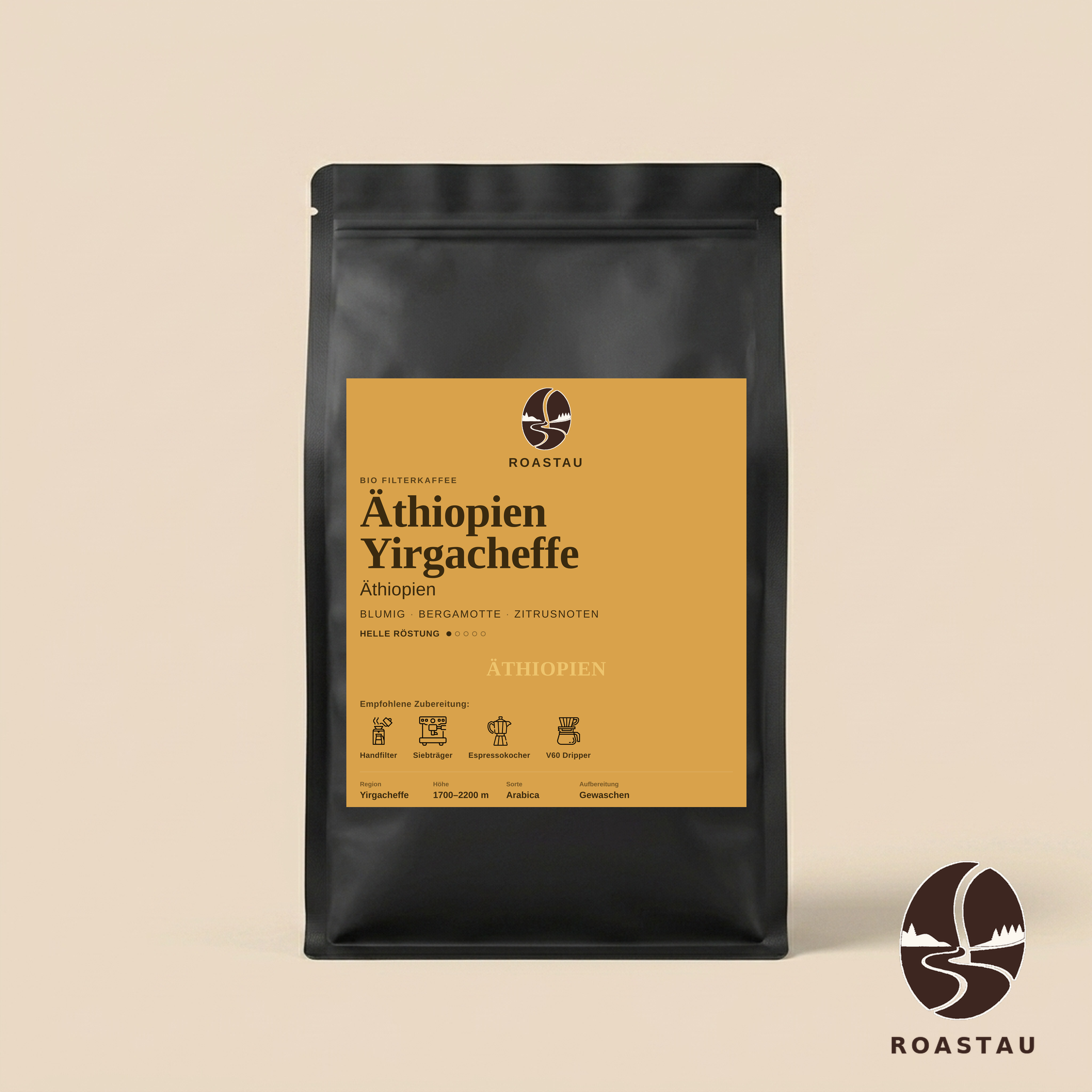 Äthiopien Yirgacheffe — Bio Arabica