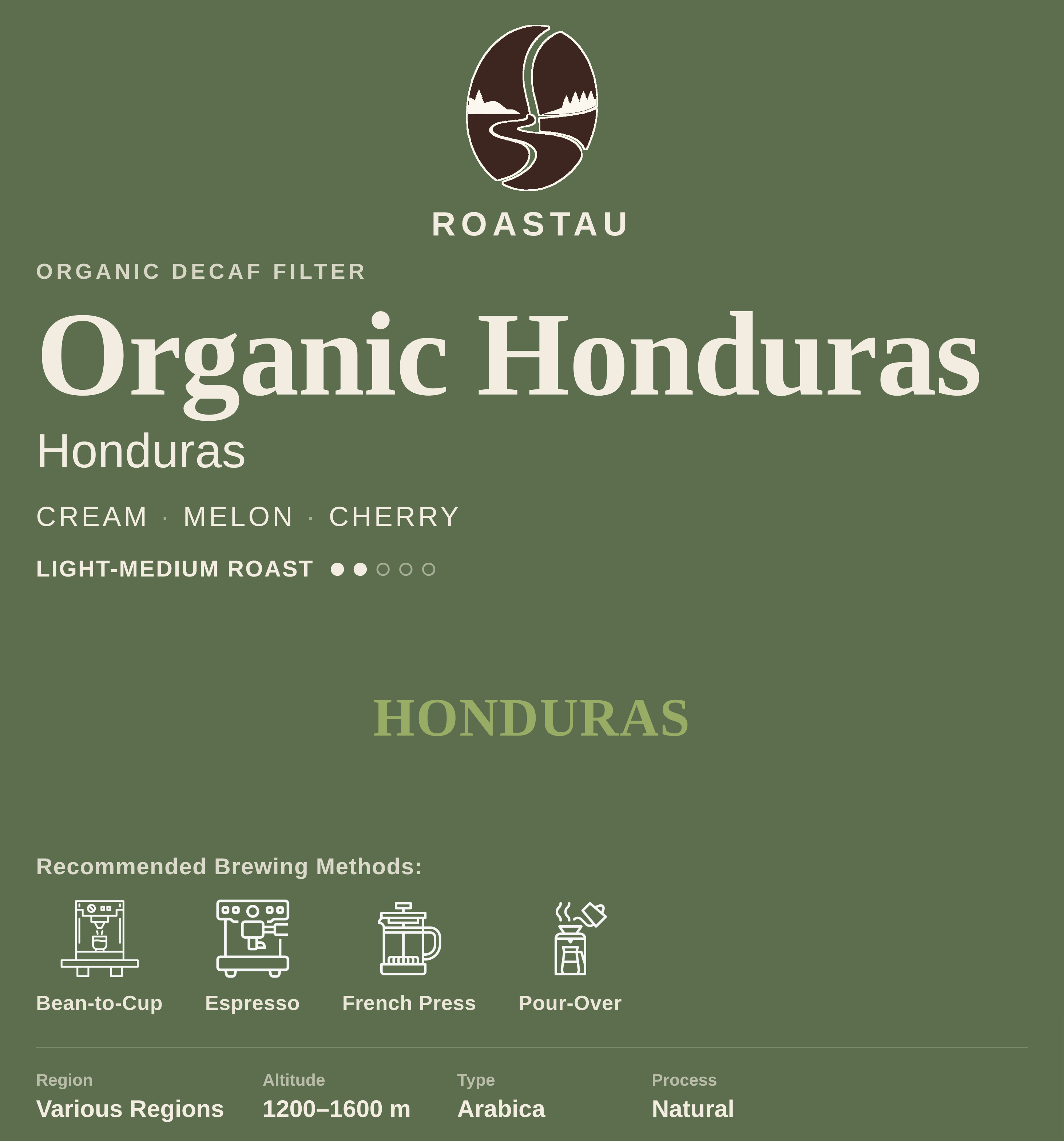 Bio Honduras Espresso Fairtrade (entkoffeiniert)