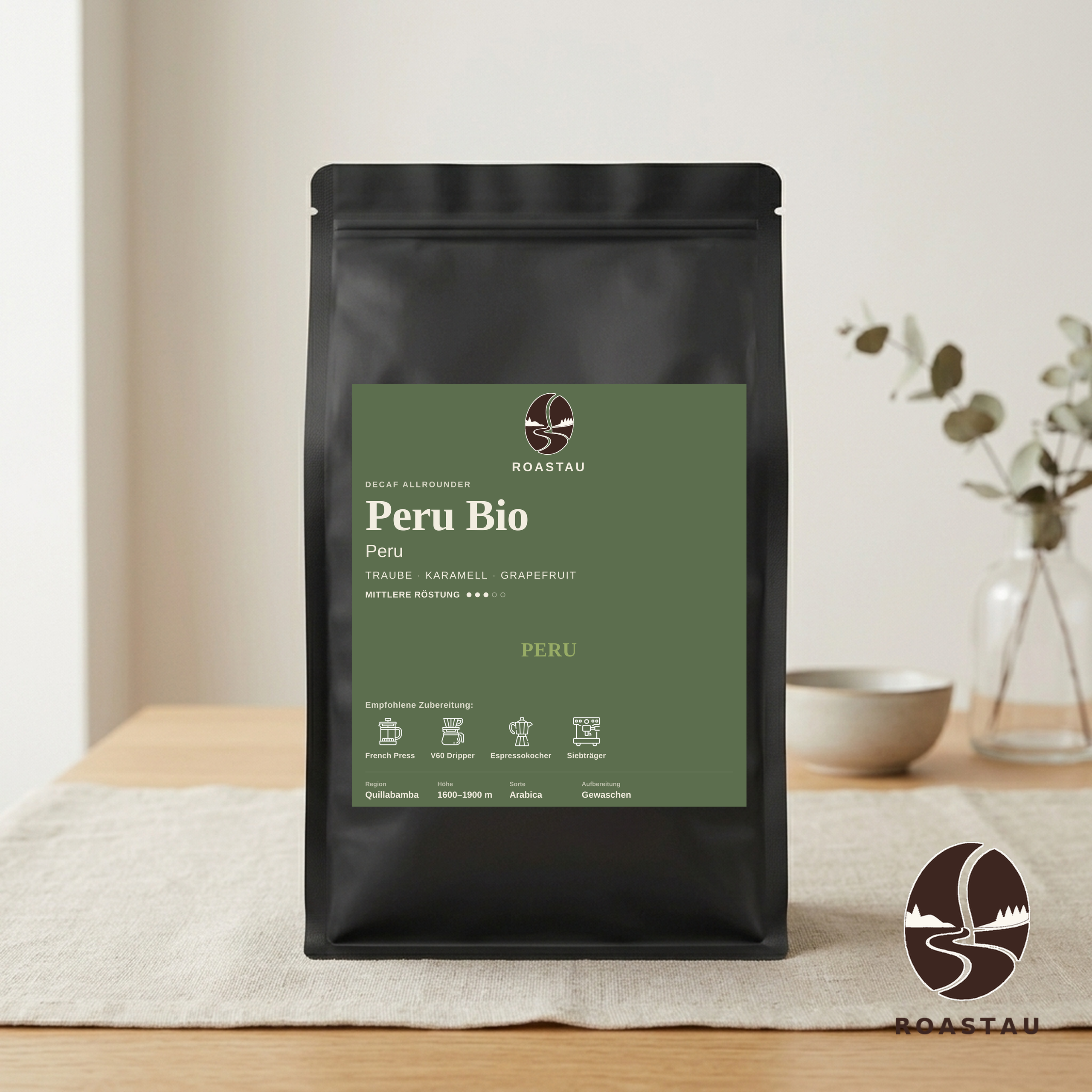 Peru Bio Kaffee entkoffeiniert