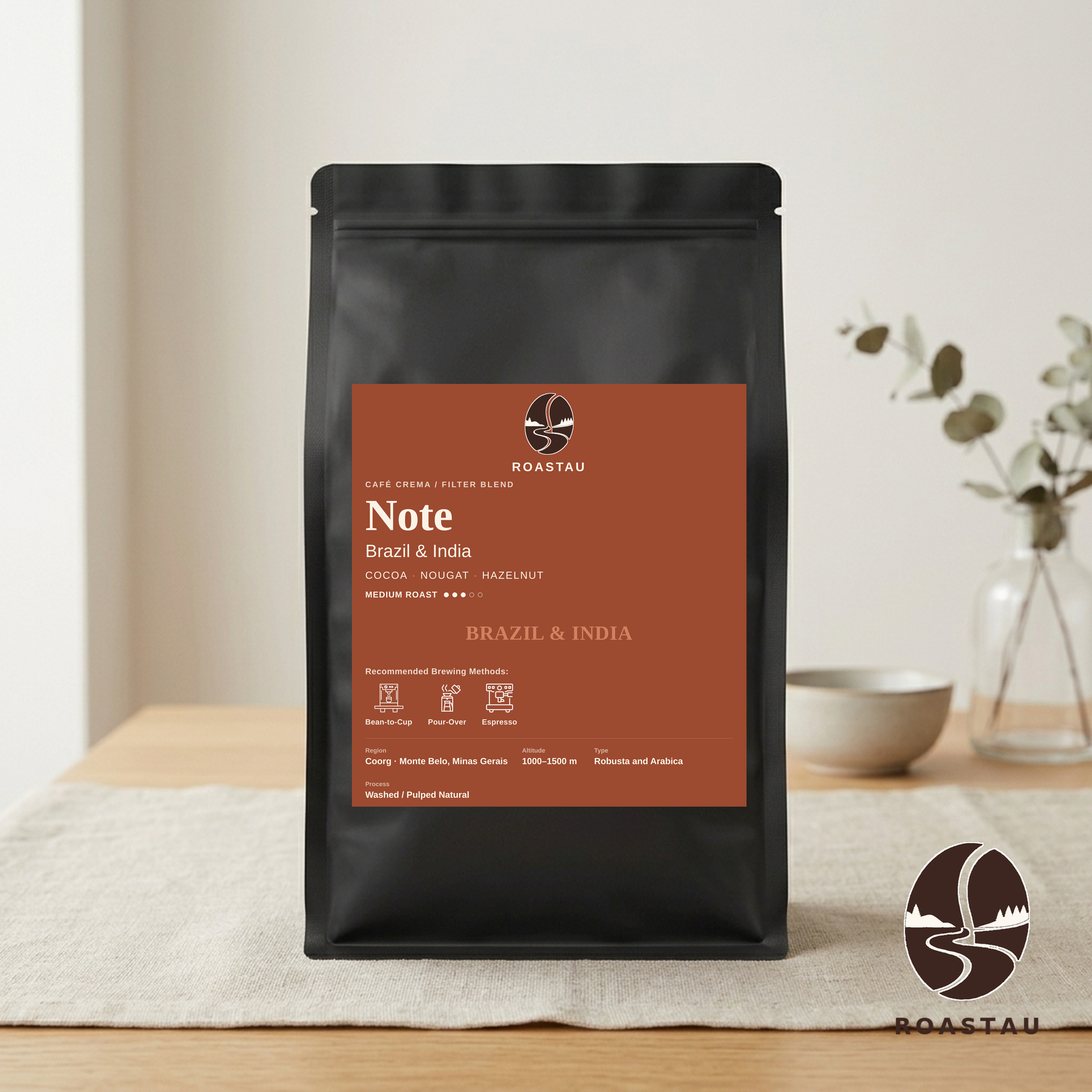 Note — Espresso Blend Brasilien & Indien