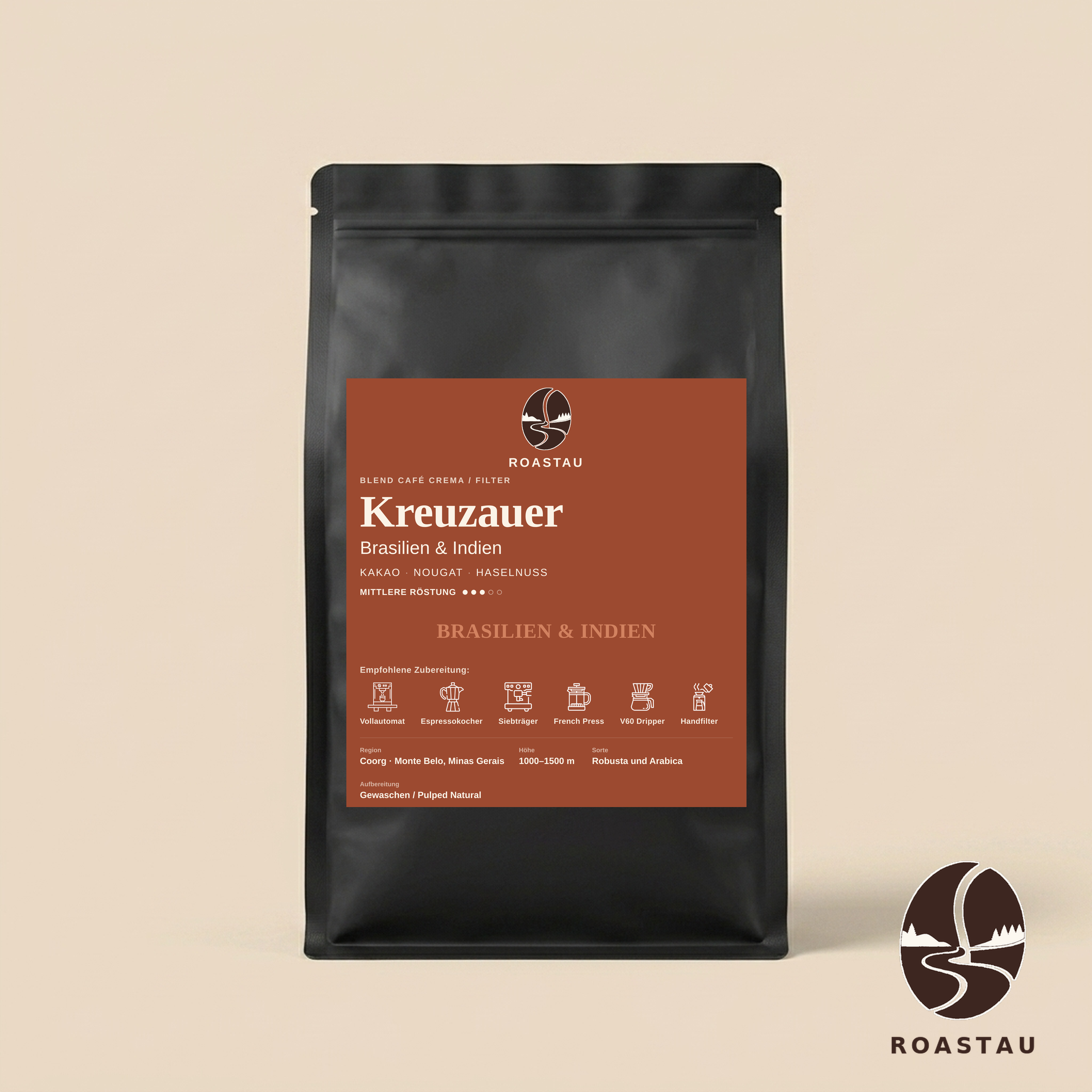 Kreuzauer — Espresso Blend Brasilien & Indien