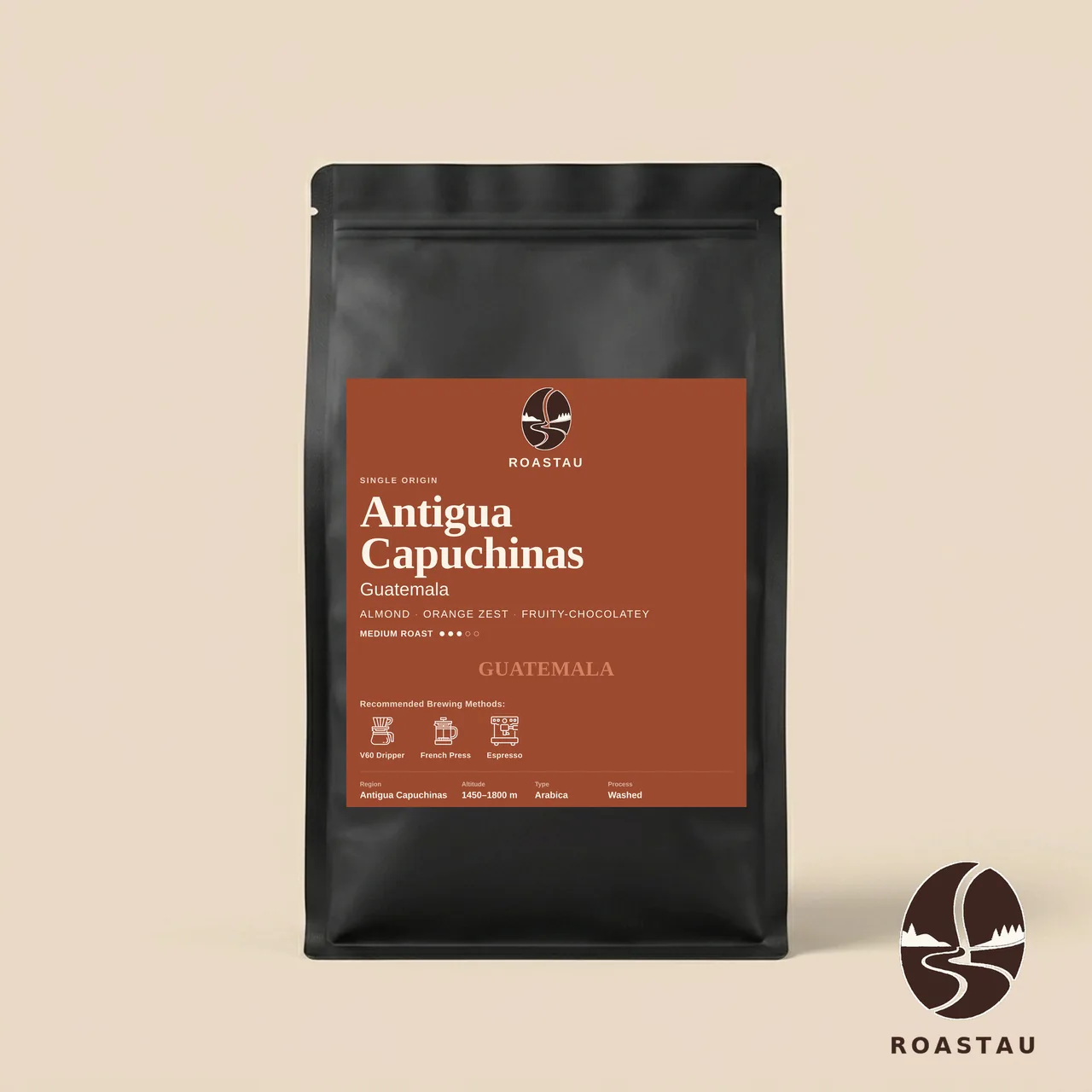 Guatemala Antigua Capuchinas – Kakao, Toffee, Orangenzeste, Mandel | Roastau