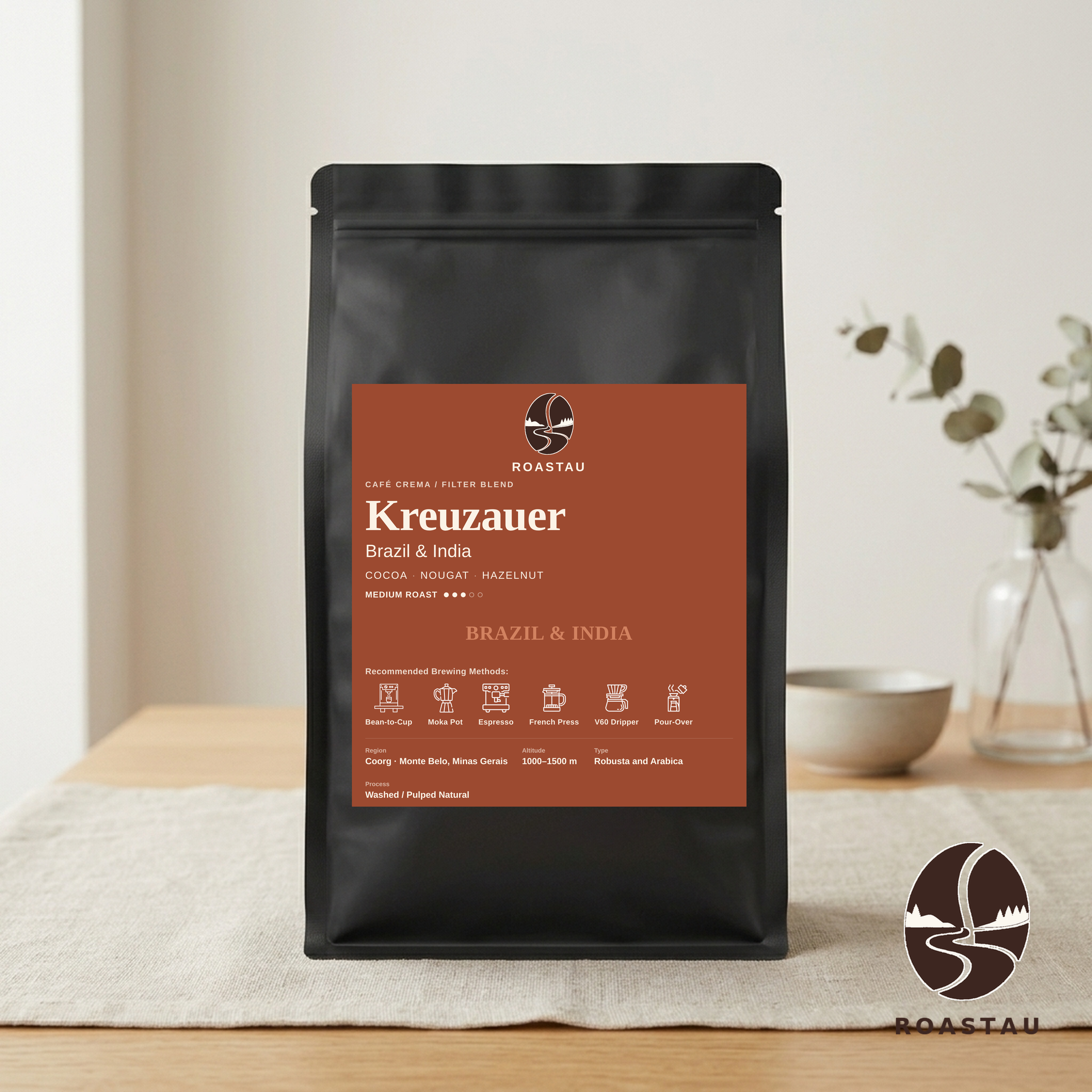 Kreuzauer — Espresso Blend Brasilien & Indien