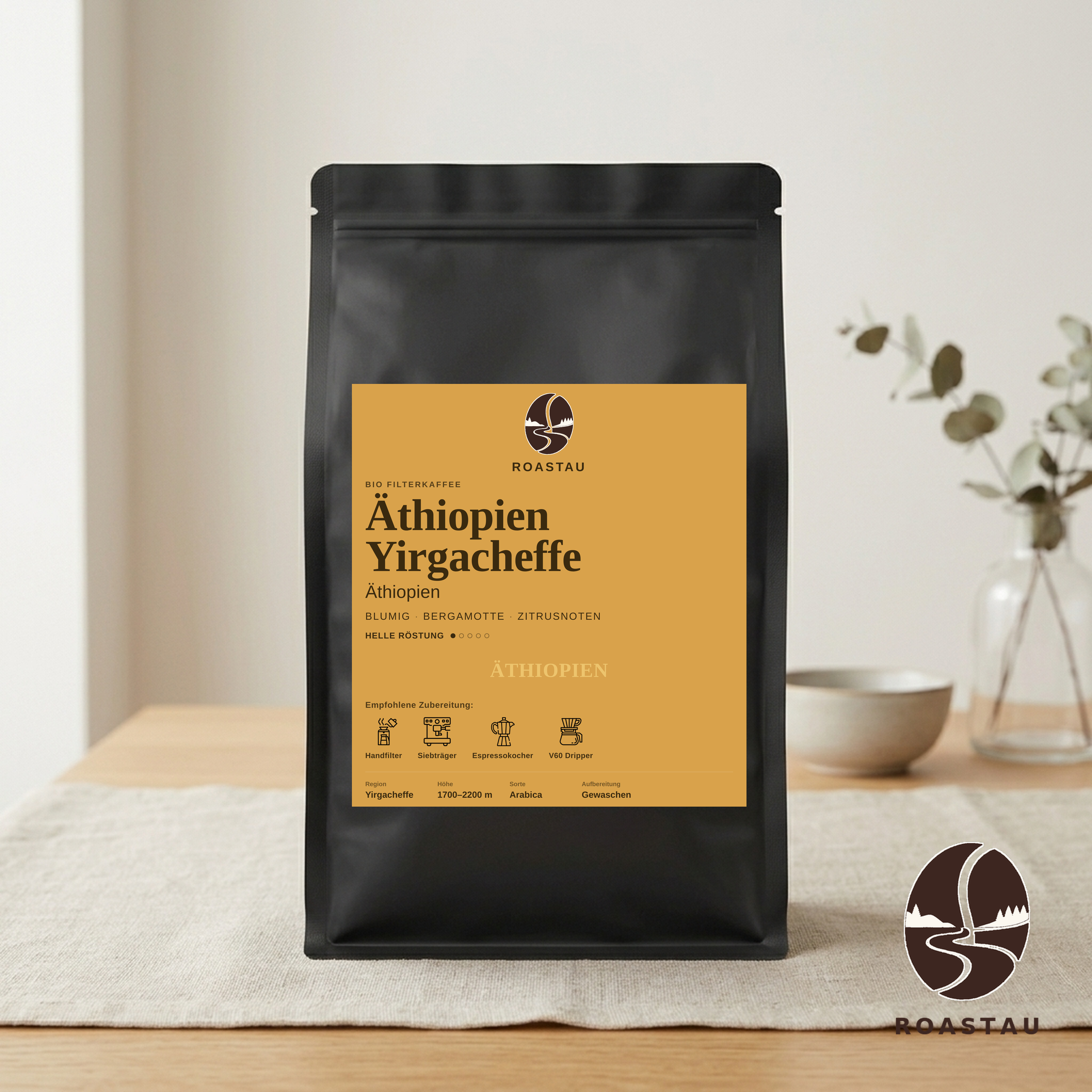 Äthiopien Yirgacheffe — Bio Arabica